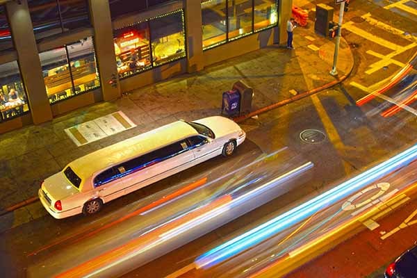 Antioch Party Bus Rental at night